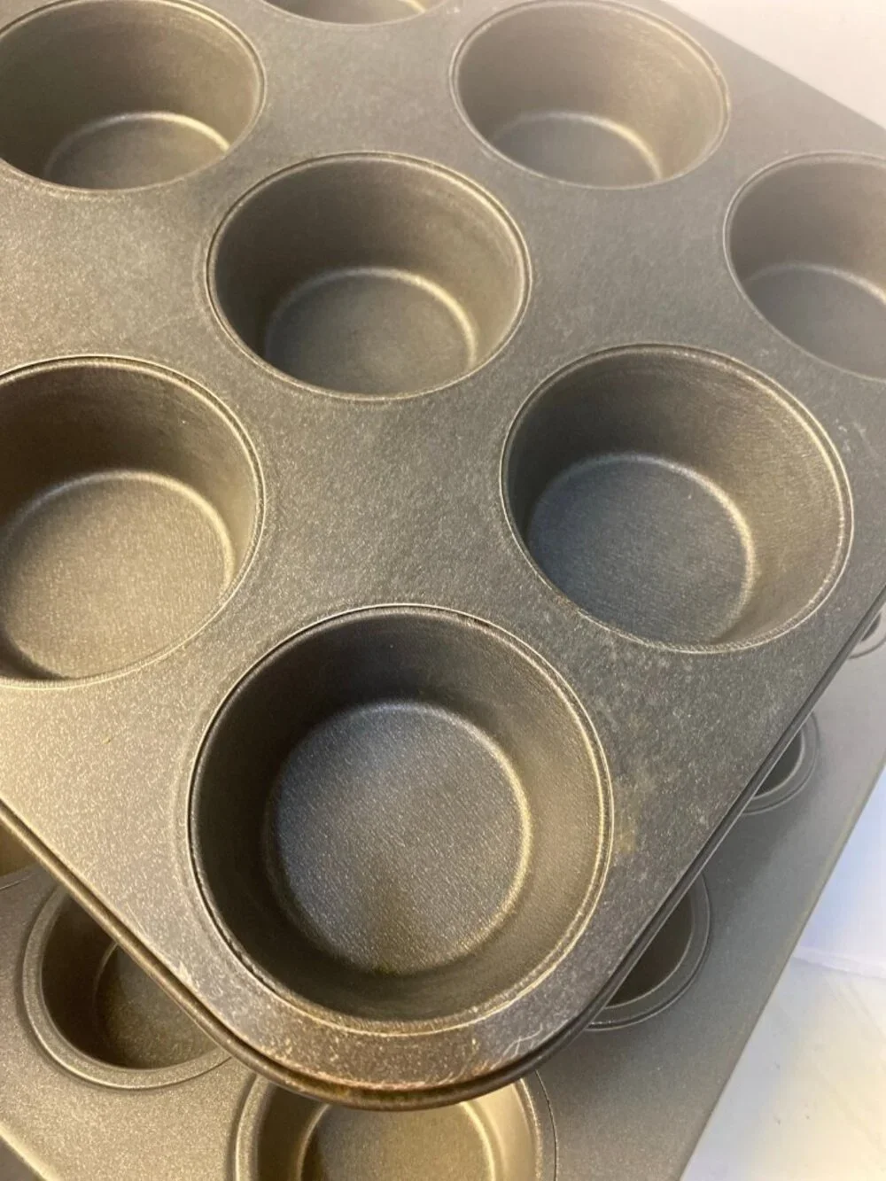 Set of 3 Baking Muffin Pans Nonstick Kitchenware Bakeware